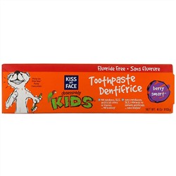 Kiss My Face, Obsessively Kids, Toothpaste, Fluoride Free, Berry Smart, 4 oz (113 g)