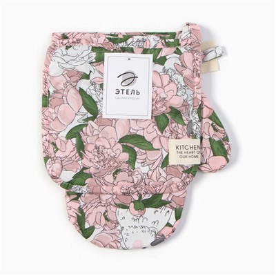 Набор кухонный «Этель. Попугай»: варежка 20×28 см, прихватка 19×19 см, 80% хлопок, 20% п/э