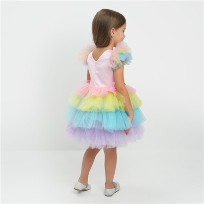 Платье нарядное для девочки KAFTAN «Радуга», рост 122-128 см