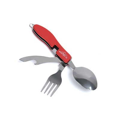 Набор туриста 3в1: вилка, ложка, нож с открывалкой