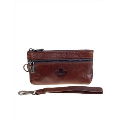 Женский кошелёк  из натуральной кожи, цвет шоколад