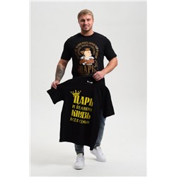 8539 футболка мужская (Черный_царь)