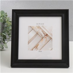 Фоторамка для фото 15×15 см «МИРАМ», пластик, коричневый, (пластиковый экран)