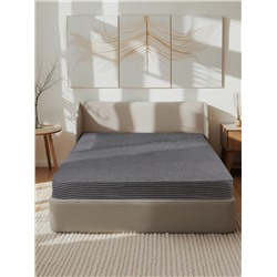 Простыня на резинке 1.5-спальная «Этель» Quiet shade, 160×200+25 см, жатый хлопок