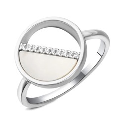 Кольцо, перламутр, BY-6016