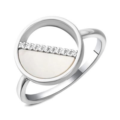 Кольцо, перламутр, BY-6016