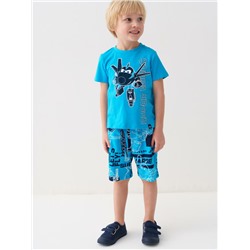 Комплект трикотажный для мальчиков: фуфайка (футболка), шорты