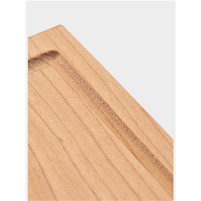 УЦЕНКА Доска разделочная с кровостоком, из цельной березы, 40х20х2 см, покрыта маслом