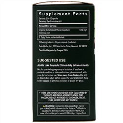 Gaia Herbs, Желатинированный корень маки, 60 растительных капсул