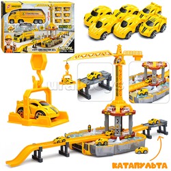 Парковка "Приключения на стройке" (38 предметов) в коробке