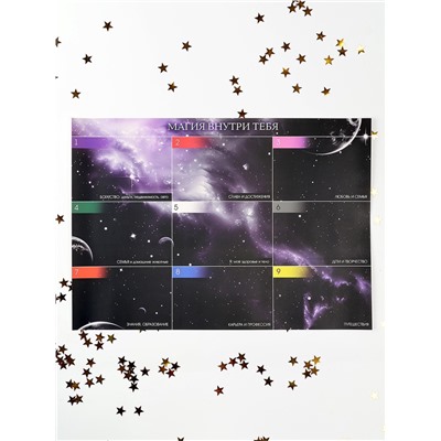 Карта желаний своими руками в тубусе «Любовь к себе», набор для творчества.