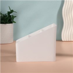 Органайзер для хранения «WHITE», 3 секции, 14.5×9×13 см, белый