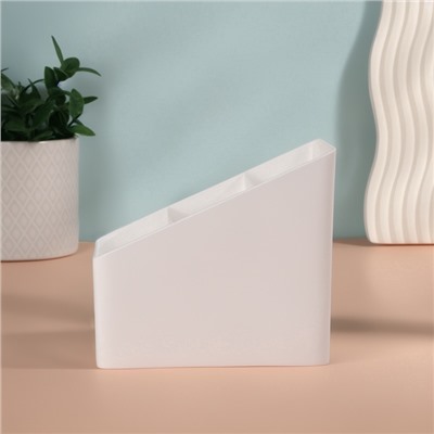 Органайзер для хранения «WHITE», 3 секции, 14.5×9×13 см, белый