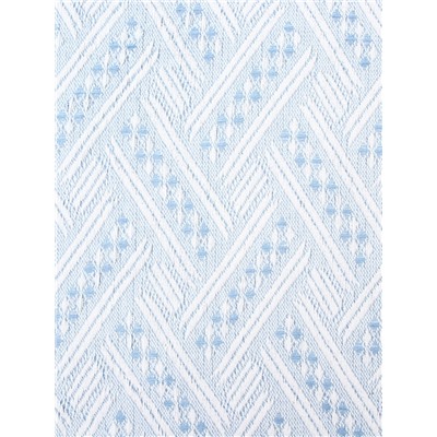 Плед с бахромой «Этель» Home, 130×180 см, голубой, жаккард