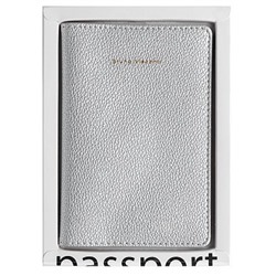 Обложка для паспорта серебро,кожзам 3-619/11 Bruno Visconti