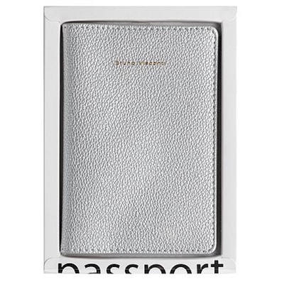 Обложка для паспорта серебро,кожзам 3-619/11 Bruno Visconti