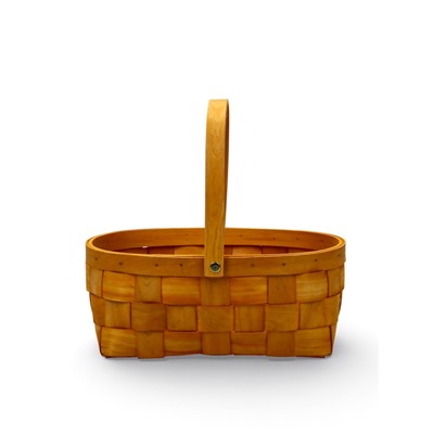 Корзина плетёная для хранения Locus, с ручкой, ива, коричневая, набор 3 шт.