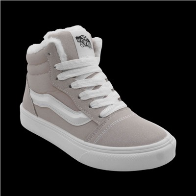 Кроссовки на меху 6687-2 бежевые п/п