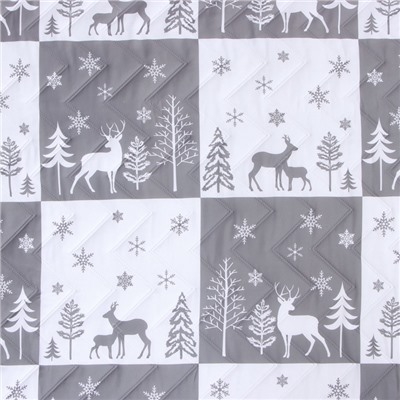 Покрывало LoveLife евро New year forest 200×210±5 см, микрофайбер, 100% п/э