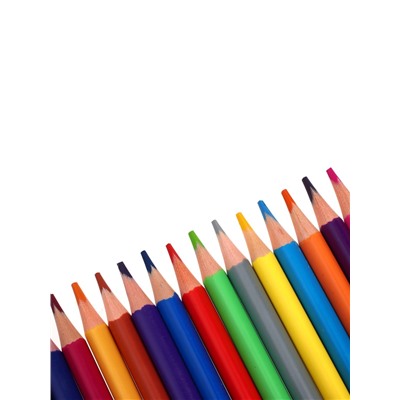 Карандаши цветные 18 цветов BrunoVisconti. FunColor, пластиковые, трёхгранные, МИКС