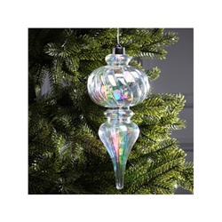 Ёлочная игрушка светодиодная «Сияние», 27×11 см, 12 LED, от батареек ААх2, свечение тёплое белое