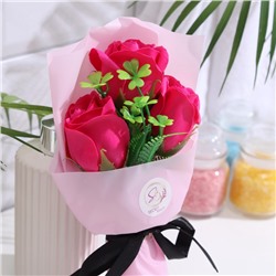 Букет мыльных роз, фуксия