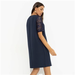 Платье с карманами, Виртуальные будни (blue lace)