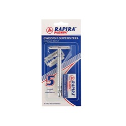 Бритвенный станок Rapira «Суперсталь» + 5 лезвий