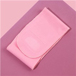 Гелевая SPA-маска для шеи, многоразовая, на липучке, 46×10 см, цвет розовый