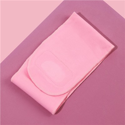 Гелевая SPA-маска для шеи, многоразовая, на липучке, 46×10 см, цвет розовый