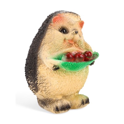 Садовая фигура из гипса «Ёжик с ягодами», h=16 см