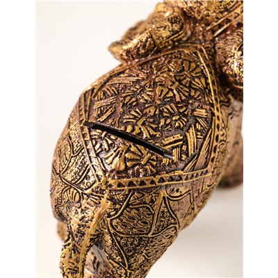 Копилка для денег полистоун «Слон ажурный», 20×17 см