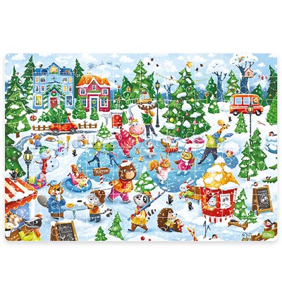 Пазл 80 "Каток" Виммельбух