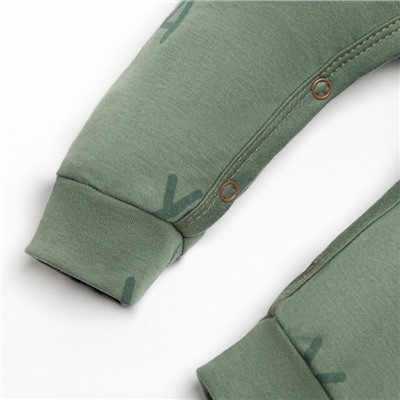 Комбинезон Крошка Я «NY», рост 68-74 см, цвет хаки