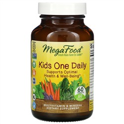 MegaFood, Kids One Daily, витамины для детей, 60 таблеток