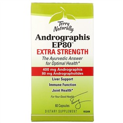 Terry Naturally, Andrographis EP80, Extra Strength, 60 Capsules