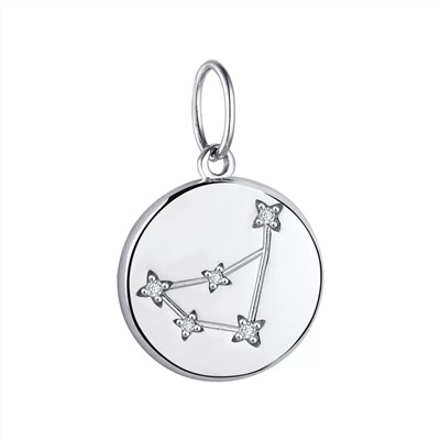 Подвеска из серебра куб.циркон., Л-27572