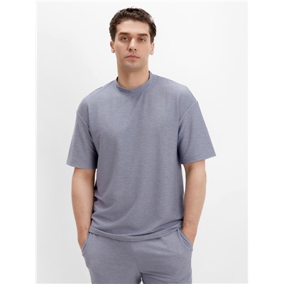 Футболка мужская MINAKU REGULAR: голубая, размер 46