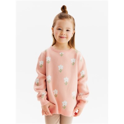 Джемпер детский KAFTAN Flowers, размер 30 (98-104 см)