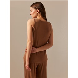 Майка домашняя женская SL HOME Soft Home, размер L, кофейная