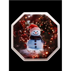 Поднос 28 см / X28 /уп 120/ Новогодний