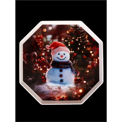 Поднос 28 см / X28 /уп 120/ Новогодний