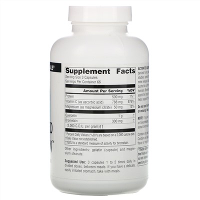 Source Naturals, активированный кверцетин, 200 капсул
