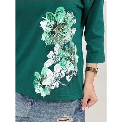 Мимулус - футболка зеленый