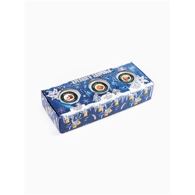 Подарочный набор новогодний: «Крепкого здоровья», орехи в сосновом сиропе, 90 г (3 шт.×30 г)