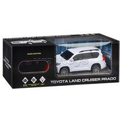 Машина Toyota Prado 19 см, (свет, р/у) белый