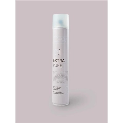 DEW Professional Лак для волос экстрасильной фиксации без отдушки / Extra Pure, 500 мл 27961