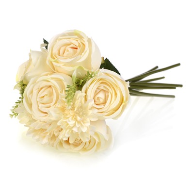 Цветок искусственный 33 см букет 10 штук / GT41-25 /уп 60/300/