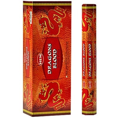 HEM Благовония шестигранник упаковка 6шт: Dragon Blood (1 блок)