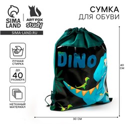 Мешок для обуви «Дино» (нетканый материал) 41×30 см